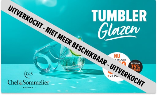 Water tumbler glazen sparen